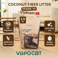 Litière pour chat fiable en fibre de coco biodégradable avec conception anti-éclaboussures pour des espaces de vie propres