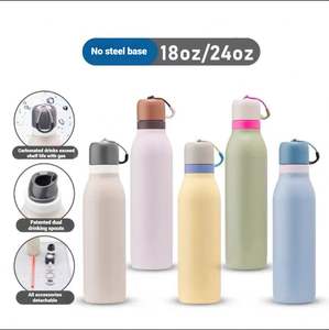 Lightweight <b>Macaron</b> Color Palette Stainless Steel Thermos Cup With Lid for Gym Andtravel - Product Image 2