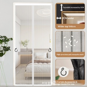 ม่านกันยุงแม่เหล็กสไตล์นอร์ดิกสีดำสำหรับ<span class=keywords><strong>ห้อง</strong></span>นอนและ<span class=keywords><strong>ห้อง</strong></span>นั่งเล่น ไม่ต้องเจาะ ตัดเย็บตามขนาด - Product Image 2