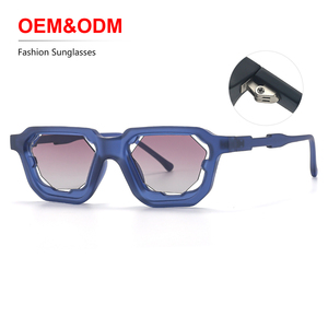 แว่นกันแดดทรงรี ยูนิค เฟรม OEM สำหรับผู้ชาย ป้องกันแสง UV400 ป้องกันแสงสะท้อน เหมาะสำหรับขับรถ ยูนิเซ็กส์ วินเทจ ขายส่ง เลนส์หลากสี แฟชั่น รับทำโลโก้ - Product Image 1