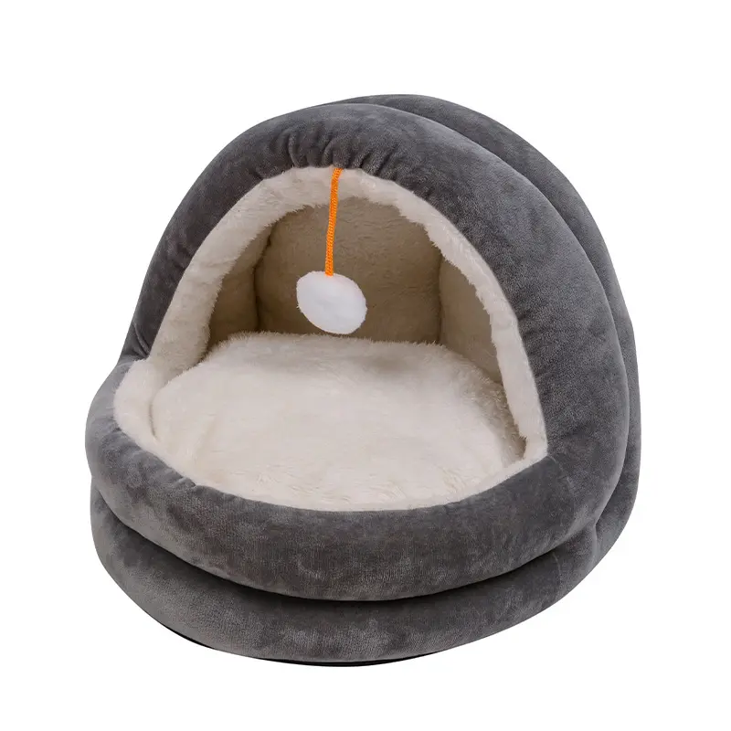 Groothandel Milieuvriendelijk Warm Pluche Huisdier Kussen Comfortabel Zacht Bed Fleece Warm Bed Huisdier Bed Voor Kat