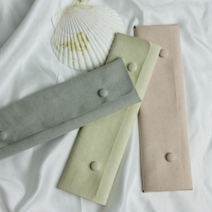 Pochette de luxe personnalisée en microfibre avec logo pour bijoux (colliers et bagues) – Idéale pour l'emballage de bijoux haut de gamme - Product Image 6