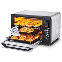 Termometer Oven Dial Besar SW, Pengukur Pemantauan Memasak Dapur Skala Ganda 50-300 ° C/100-600 ° Oven Panggang BBQ Tahan Panas F