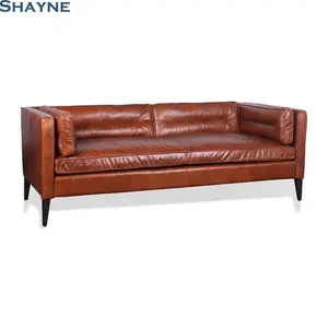 High Point Exhibitor OEM for well-known brands SHAYNE FURNITURE Wooden hotel sofas recliner leather sofa loveseat recliner set