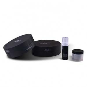 High grade black logo printed cylinder boxes custom design <b>round</b> packaging <b>box</b> - Product Image 1