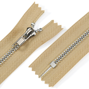 Oco cremalleras de Brass kim loại màu đóng tự động khóa tùy chỉnh kim loại zip 3 # dây kéo thời trang dây kéo kim loại cho jean - Product Image 5