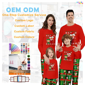 Trajes de <span class=keywords><strong>Navidad</strong></span> Algodón Ciervo Impreso Ropa de dormir a juego Pijamas de <span class=keywords><strong>Navidad</strong></span> Familia Algodón <span class=keywords><strong>Navidad</strong></span> Familia Pijamas Conjuntos a juego - Product Image 1