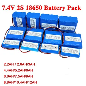 充電式2S2P5200mahリチウムイオン電池リチウムイオン電池パックリチウムイオン電池18650 7.4v 4400mah POS LEDライト用