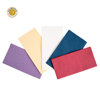 OOLIMAPACK Serviette Airlaid colorée personnalisable Serviette jetable en papier imprimé 1 pli pour les fêtes Serviettes de table pliables