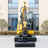 Envío Gratis Mini Excavadora de 3.5 Toneladas y 2 Toneladas con Motor Diésel Kubota, Nueva Excavadora China, Excavadora de Orugas, Mini Excavadora con Certificación CE para Uso Agrícola