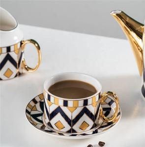Ensemble de théière en porcelaine fine de style européen, service à café en porcelaine, tasse à thé de l'après-midi avec soucoupe, coffret cadeau - Product Image 4