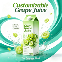 Groothandel op maat gemaakte dranken 1L doosverpakking natuurlijke frisse aromatische groene druiven fruitsap