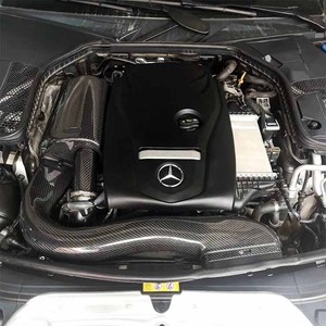 Per <span class=keywords><strong>Mercedes</strong></span> Classe C 2020-2023 (<span class=keywords><strong>C180</strong></span>, C200, C260, C300) - Kit Sistema di Aspirazione Aria Fredda con Tubo e Filtro in Carbonio M274 2.0T - Product Image 4