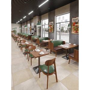 Juego <span class=keywords><strong>de</strong></span> mesa y silla <span class=keywords><strong>de</strong></span> madera maciza retro personalizable <span class=keywords><strong>para</strong></span> restaurantes <span class=keywords><strong>de</strong></span> comida rápida <span class=keywords><strong>para</strong></span> aperitivos, café, té, hamburguesas - Product Image 3