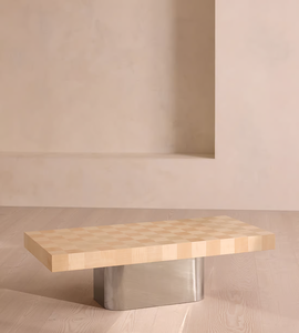 Tối giản Hiện Đại Đồ nội thất nhà Vàng bàn cờ đánh bóng cơ sở thép không gỉ cạnh bàn cà phê - Product Image 4