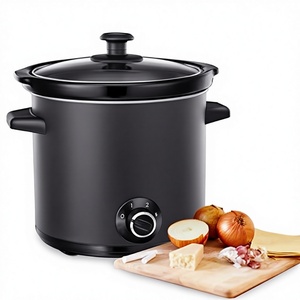 Cuisinière à mijoter manuelle <span class=keywords><strong>Russell</strong></span> <span class=keywords><strong>Hobbs</strong></span> avec revêtement en céramique, capacité de 3,5 L pour 4 portions, 2 craies incluses, pot en céramique amovible - Product Image 3