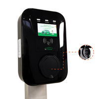 32A 7KW 11kw 22kw Wandmontierte EV-Ladestation Typ 2 Anschluss 4,3-Zoll-Touchscreen EV-Ladegerät mit Dynamischer Lastverteilung IP65