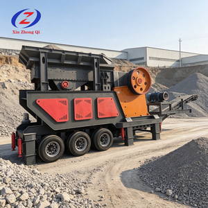 Trituradora <span class=keywords><strong>de</strong></span> Mandíbulas Móvil con Planta <span class=keywords><strong>de</strong></span> Cribado Vibratorio 30-400t/h, Estación Combinada <span class=keywords><strong>de</strong></span> Trituración y Cribado para Agregados Clasificados - Product Image 1