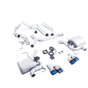 Système d'échappement complet GFC Factory Direct Sale Audi A5 A4 2.0T B9 B9.5 4WD avec tuyau avant + silencieux à soupape Catback et quatre embouts - Product Image 3