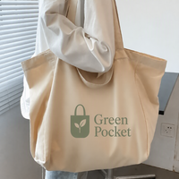 Sac fourre-tout en toile de coton noir recyclé, écologique, structuré, avec logo imprimé personnalisé, vente en gros, OEM, ODM, sac réutilisable