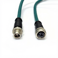 Cable Ethernet Industrial XXD M12.8PX para Cámara, Revestimiento de PVC, Conductor de Cobre Trenzado, RJ45 CAT6, Certificado ISO9001/ROHS/CE, IP67