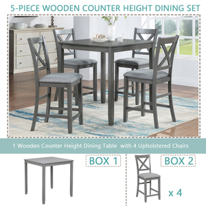 Juego <span class=keywords><strong>de</strong></span> <span class=keywords><strong>Mesa</strong></span> Alta y Sillas <span class=keywords><strong>de</strong></span> Madera Maciza Estilo <span class=keywords><strong>Barril</strong></span> para Cafetería, Muebles <span class=keywords><strong>de</strong></span> Bar Elegantes <span class=keywords><strong>de</strong></span> Madera para Cocina del Hogar - Product Image 3