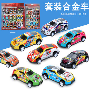 Colección de coches de carreras de aleación de la serie Diecast, juego de 6, 12 o 18 piezas, juguete de retroceso para niños de 4 a 7 años, regalo unisex. - Product Image 3