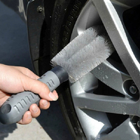 Brosses de lavage de voiture en fibre souple spéciale détaillant l'outil de nettoyage des tapis et des pneus pour un nettoyage efficace de l'intérieur de la voiture