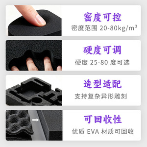 Inserto de Espuma EVA Xiyuan, Densidad de 50 kg/m³, Revestimiento para Caja de Herramientas, Embalaje Personalizable - Product Image 4