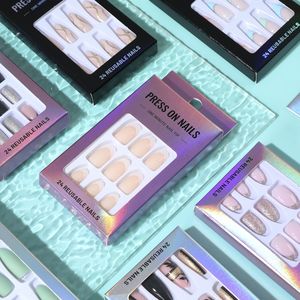 อุปกรณ์ทำเล็บอะคริลิคแบบกดติด ดีไซน์ใหม่จาก TikTok  ตกแต่งด้<span class=keywords><strong>ว</strong></span>ยเพชร  แบบฝรั่งเศส  สำหรับเล็บปลอมอะคริลิค - Product Image 6