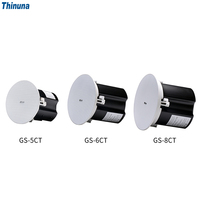 Système de sonorisation PA haute fidélité Thinuna GS-8CT 30w, haut-parleur coaxial de plafond, système de haut-parleurs commerciaux pour festival