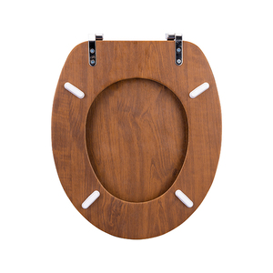 Abattant de toilettes en bois de style européen, design populaire, avec fermeture douce, dégagement rapide et charnières en acier inoxydable - Product Image 3