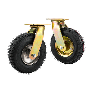 6 "8" 10 "nhiệm vụ nặng nề khí nén cao su bánh xe đẩy công nghiệp chân không Castor bánh xe Inflatable Caster bánh xe - Product Image 6