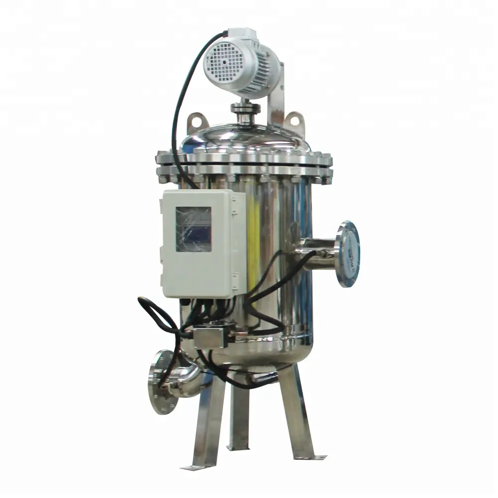 High cleaning efficiency and high cost effective automatic brush type self cleaning filter