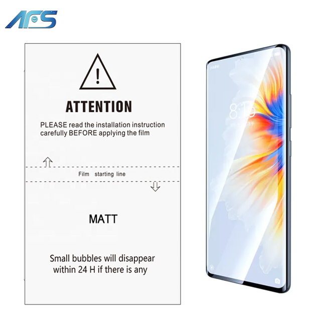 AFS 180mm*120mm GPS Compatible Ultra-Thin Full Coverage Anti-Glare Matte TPU Hydrogel Film Screen Protector for Mobile Membrane