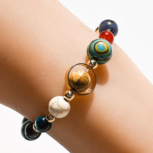 Pulsera de Piedras Naturales con los 12 Signos del Zodiaco, Constelaciones, Planetas, Sol, Mercurio, Venus, <span class=keywords><strong>Luna</strong></span>, Marte, Júpiter, Saturno, Horóscopo - Product Image 6