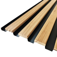 Revêtement mural extérieur en aluminium rainuré imitation bois Aluwood pour la décoration des murs extérieurs