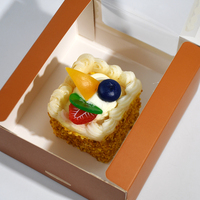 Vente en gros de boîtes à gâteaux personnalisées imprimées en PET boîtes en papier avec fenêtre livraison rapide boîte à beignets avec logo