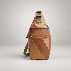 กระเป๋าใส่ไม้เทนนิสและไม้พาเดลแบบสะพายไหล่ รุ่น Pickleball Geo-Panel Scrap Sling สำหรับใส่ไม้เทนนิสและไม้พาเดลได้ 1 อัน  พร้อมช่องเก็บเศษไม้แบบผสมผสาน  รับทำโลโก้ตามสั่ง ขายส่ง - Product Image 1