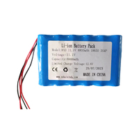 ICR18650-3S4P Li-Ionen-Akkupack 3S4P 18650 11,1V 12V 8800mAh Wiederaufladbarer Lithium-Akku 8,8Ah 12V für LED-Licht Bühnentechnik