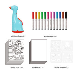 مجموعة أقلام رش هوائية غير سامة للأطفال، أقلام ملونة للرسم والتلوين، لعبة تعليمية لمرحلة ما قبل المدرسة - Product Image 2