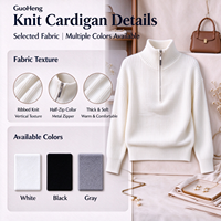 Pull en maille côtelée décontracté pour femme, uni, respirant, à manches longues, coupe ajustée