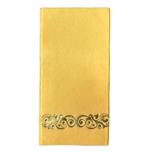 Nhà Sản Xuất Cung Cấp Tùy Chỉnh In Vải Giống Như Linen Cảm Thấy Dùng Một Lần 1ply Serveittes Airlaid Khăn Ăn - Product Image 5