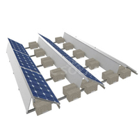 Supports de montage solaire à ballast pour toit plat, sans perçage, système de fixation PV, support de panneau solaire en aluminium – Offre Spéciale