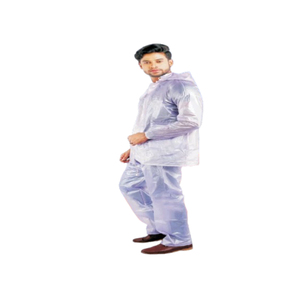 Sharkk <b>Think</b> Gents Safari Rain Suit PVC Waterproof Full Body Raincoat Lightweight Durable Rainwear for Bike Riding Travel - Product Image 1