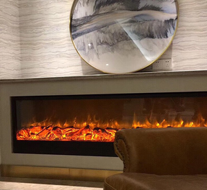 Chimenea Electrónica con Llama Simulada 3D Personalizada - Estufa de Calefacción Integrada para Decoración de Sala de Estar - Product Image 4