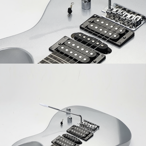 Chitarra Elettrica Stile ST con 24 Tasti in Acero Lucido, Configurazione Pickup HSS e Ponte Tremolo per Rock, Metal e Blues - Product Image 6