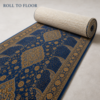 Tapis de prière persan Boteh Paisley pour mosquée, conception CAD personnalisée, laine de 6 mm à 15 mm pour projet de Masjid