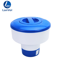 LanVol Distributeur de chlore flottant pour piscine, distributeur automatique de produits chimiques pour piscine, modèle extensible, flotteur pour comprimés