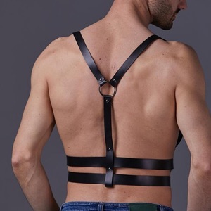 Corps Bondage Hommes Gothique Harnais En Cuir <span class=keywords><strong>Lingerie</strong></span> Érotique avec Soutien-Gorge Sexy Sangle Jarretière BDSM Mode Poitrine Bretelles - Product Image 3